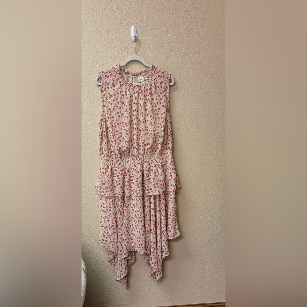 Floral Smock Waist Dress